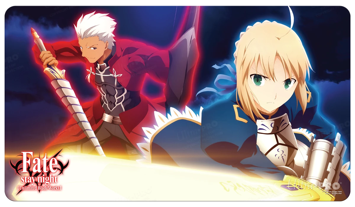 Ultra Pro Archer & Saber Standard Gaming Playmat Mousepad For Fate/stay Night 3 Ultra Pro Archer & Saber Standard Gaming Playmat Mousepad For Fate/stay Night