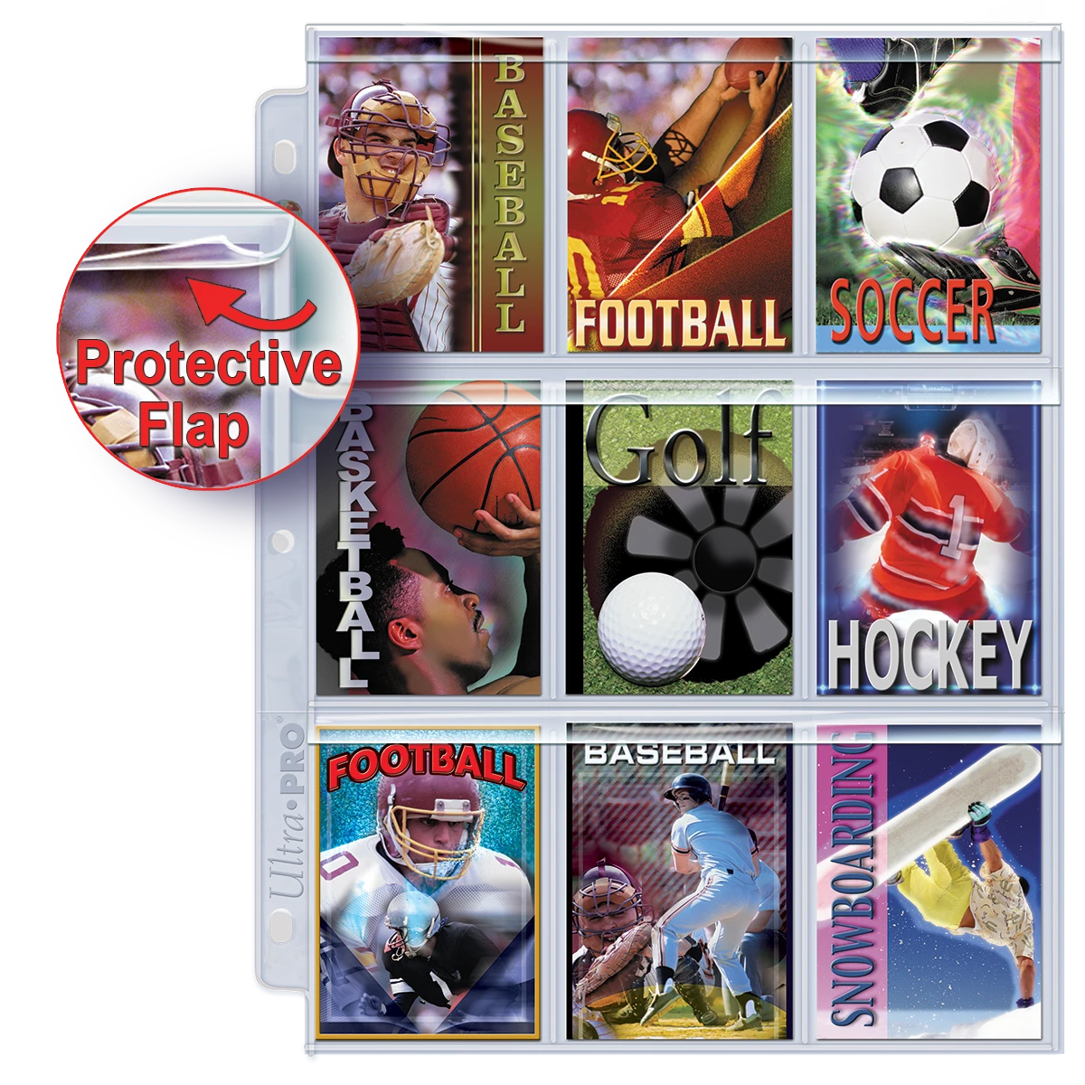 Ultra Pro Premium Series 9-Pocket Secure Pages (100ct) For Standard Size Cards 4 Ultra Pro Premium Series 9-Pocket Secure Pages (100ct) For Standard Size Cards - Image 2