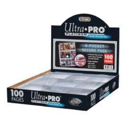 Ultra Pro Premium Series 9-Pocket Secure Pages (100ct) For Standard Size Cards 7 Ultra Pro Premium Series 9-Pocket Secure Pages (100ct) For Standard Size Cards -Card Game Accessories Shop 84732 Disp 9Pkt SecurePlatinumPage 1
