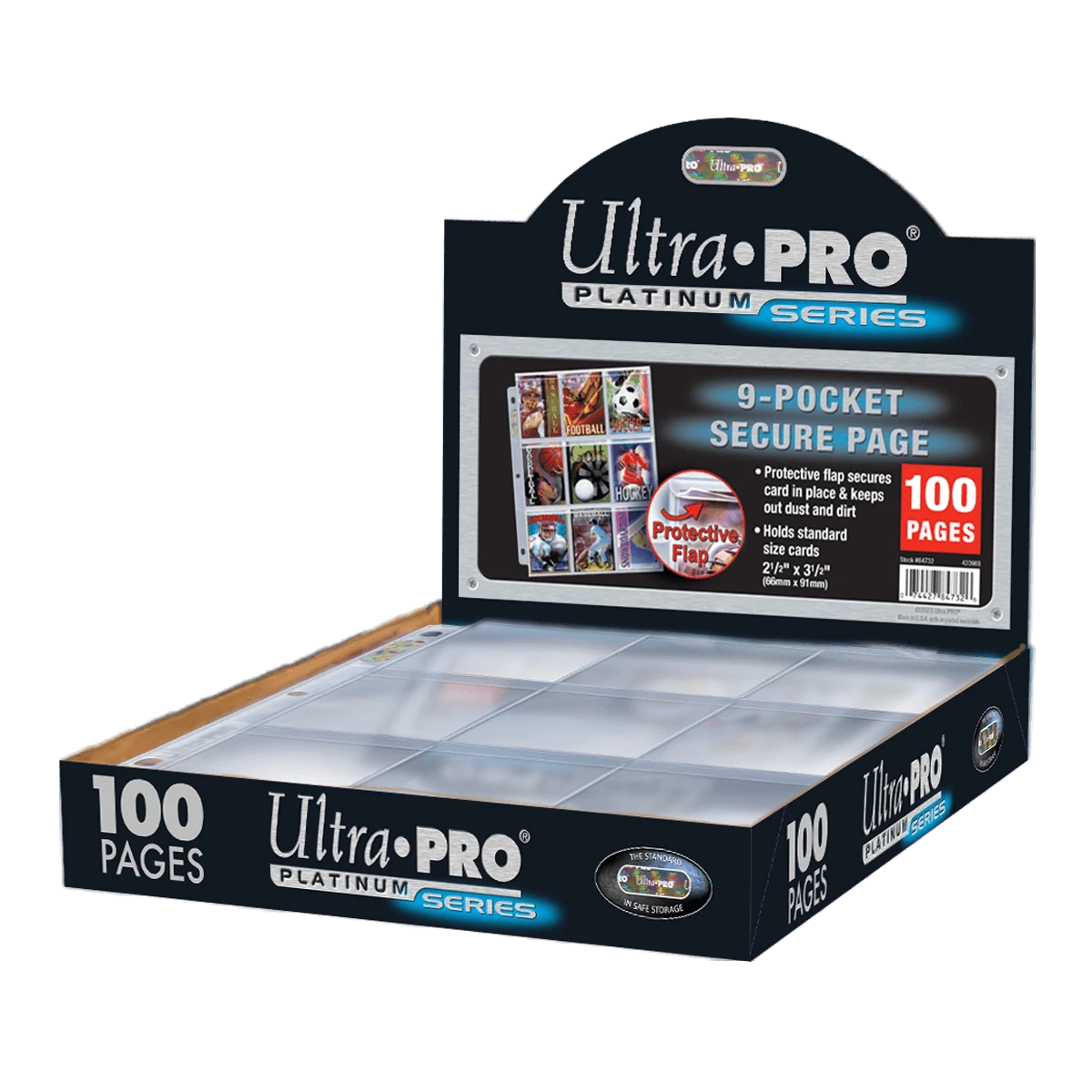 Ultra Pro Premium Series 9-Pocket Secure Pages (100ct) For Standard Size Cards 5 Ultra Pro Premium Series 9-Pocket Secure Pages (100ct) For Standard Size Cards - Image 3