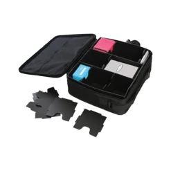 Ultra Pro Deluxe Gaming Case Black Dragon With Silver Trim -Card Game Accessories Shop 84855 GamingCase Open