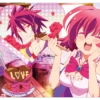 Ultra Pro Shiro & Steph Standard Gaming Playmat Mousepad For No Game No Life -Card Game Accessories Shop 85143 Mat NGNL Shiro Steph
