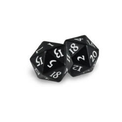 Ultra Pro Heavy Metal D20 Dice Set (2ct) -Card Game Accessories Shop 85338 Dice HeavyMetal D20 BlackAndWhite 1ff6c638 9836 40be ab1c 4a2e59fdb9b4