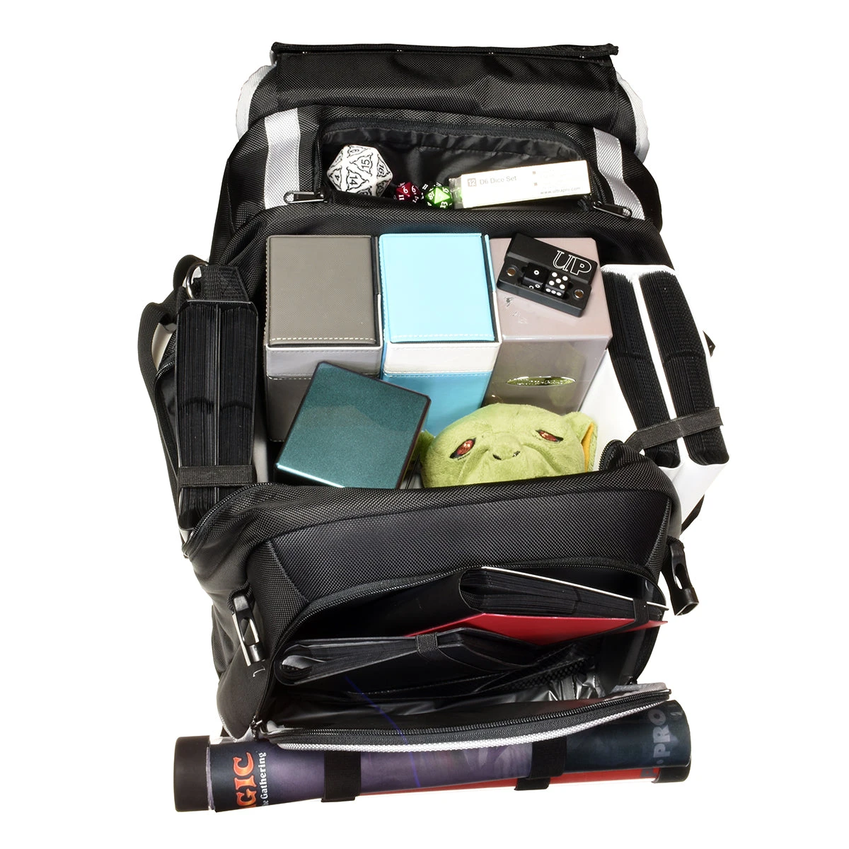 Ultra Pro Black Citadel Backpack With Silver Trim 4 Ultra Pro Black Citadel Backpack With Silver Trim - Image 2