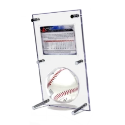 Ultra Pro Baseball & Card (35PT) Clear Flip Display Case -Card Game Accessories Shop 85445 Acrylic ConvertibleBallHolder VertBack