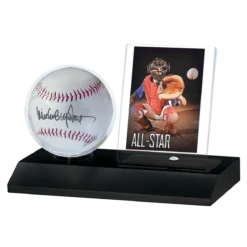 Ultra Pro Baseball & Card Wood Display Holder -Card Game Accessories Shop 85677 Baseball Card Display Blk Matte
