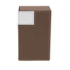 Ultra Pro M2.1 Premium Deck Box (Brown & White) -Card Game Accessories Shop 85708 M2 Left