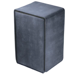 Ultra Pro Suede Collection: Alcove Tower Flip Deck Box -Card Game Accessories Shop 85763 Alcove Tower Suede Sapphire Angle L