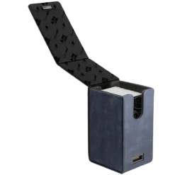 Ultra Pro Suede Collection: Alcove Tower Flip Deck Box -Card Game Accessories Shop 85763 Alcove Tower Suede Sapphire Angle Open wC