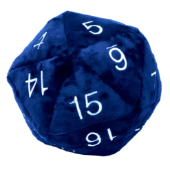 Ultra Pro Jumbo D20 Novelty Dice Plush -Card Game Accessories Shop 85856 D20 Plush Jumbo Blue