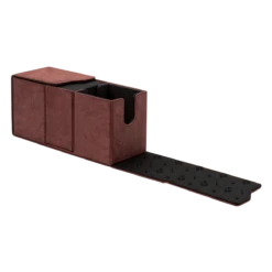 Ultra Pro Suede Collection: Alcove Vault Deck Box -Card Game Accessories Shop 85896 DB Alcove Vault Ruby OpenHalf