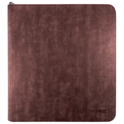 Ultra Pro Suede Collection: Deck Builder's Playset PRO-Binder -Card Game Accessories Shop 85930 12Pkt ZipAlbum Suede Ruby Front