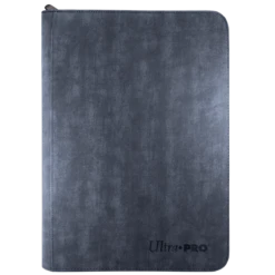 Ultra Pro Suede Collection: Premium 9-Pocket Zippered PRO-Binder -Card Game Accessories Shop 85931 9Pkt ZipAlbum Suede Sapphire Front