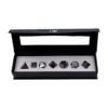 Ultra Pro Gemstone Hematite RPG Dice Set (7ct) -Card Game Accessories Shop 85997 Dice Gemstone 7RPG Set Hematite V7
