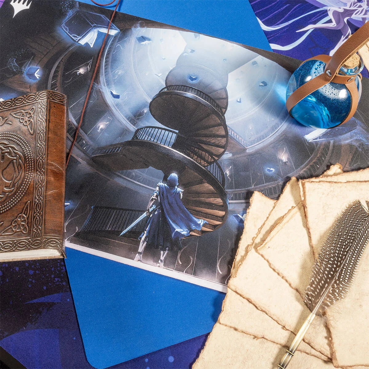 Ultra Pro Wilds Of Eldraine Virtue Of Knowledge Standard Gaming Playmat For Magic: The Gathering 4 Ultra Pro Wilds Of Eldraine Virtue Of Knowledge Standard Gaming Playmat For Magic: The Gathering - Image 2