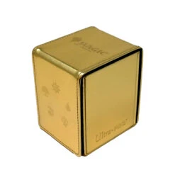 Ultra Pro Mana Alcove Flip Deck Box For Magic: The Gathering -Card Game Accessories Shop GoldSide