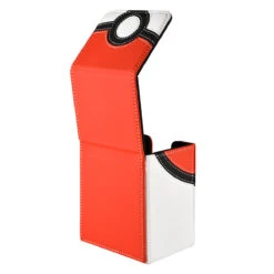 Ultra Pro Poké Ball Alcove Flip Deck Box For Pokémon -Card Game Accessories Shop PokemonFlipboxRedBackOpen