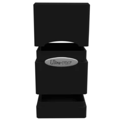 Ultra Pro Classic Satin Tower Deck Box 33 Ultra Pro Classic Satin Tower Deck Box -Card Game Accessories Shop black open front