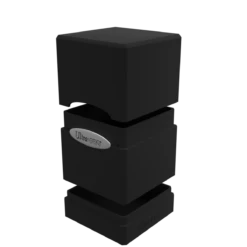 Ultra Pro Classic Satin Tower Deck Box 31 Ultra Pro Classic Satin Tower Deck Box -Card Game Accessories Shop black open side