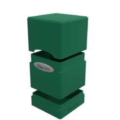 Ultra Pro Classic Satin Tower Deck Box 27 Ultra Pro Classic Satin Tower Deck Box -Card Game Accessories Shop darkgreen open side
