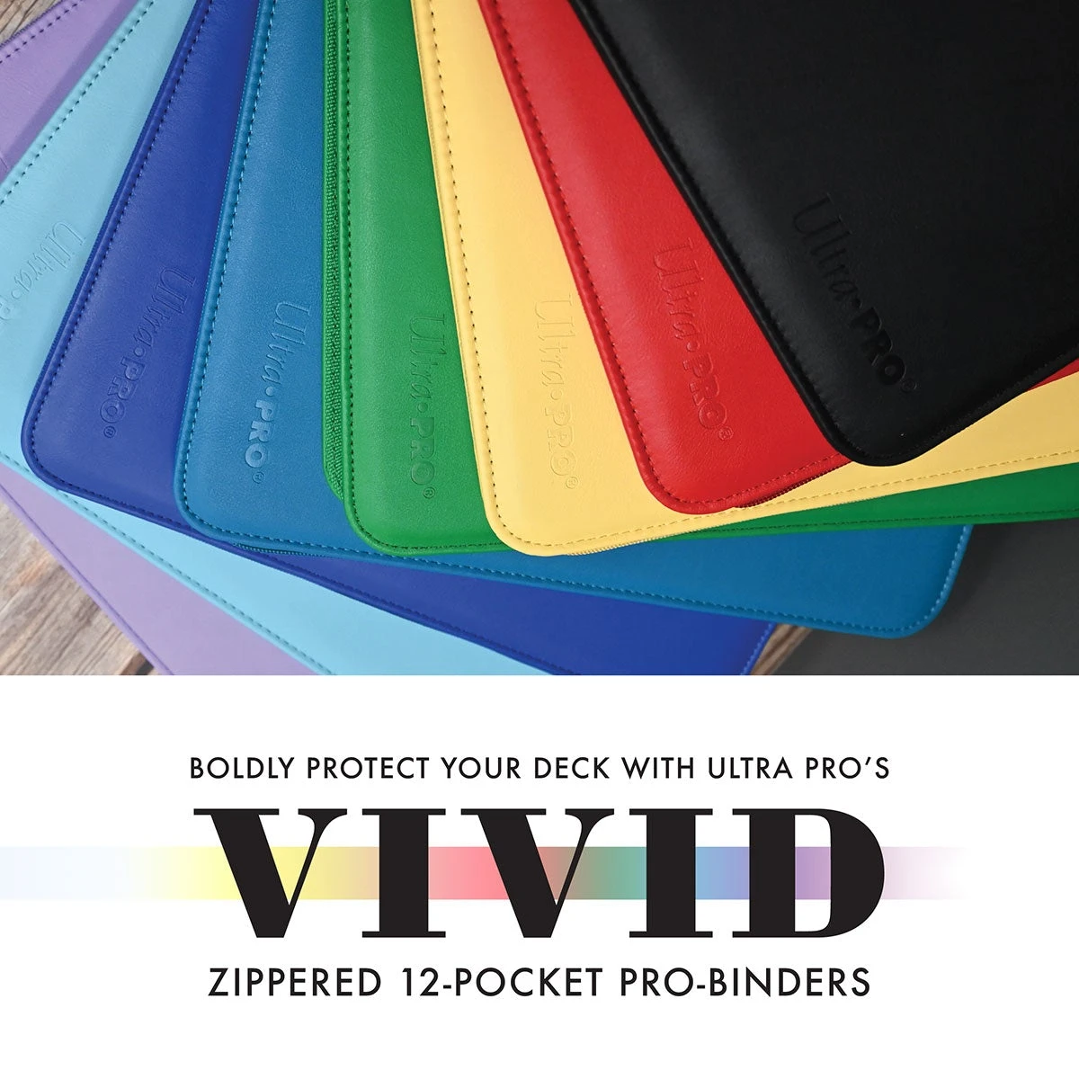 Ultra Pro Vivid 12-Pocket Zippered PRO-Binder 3 Ultra Pro Vivid 12-Pocket Zippered PRO-Binder