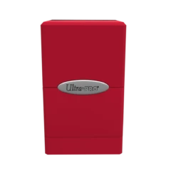 Ultra Pro Classic Satin Tower Deck Box 25 Ultra Pro Classic Satin Tower Deck Box -Card Game Accessories Shop red front